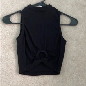 black tank top with a circle